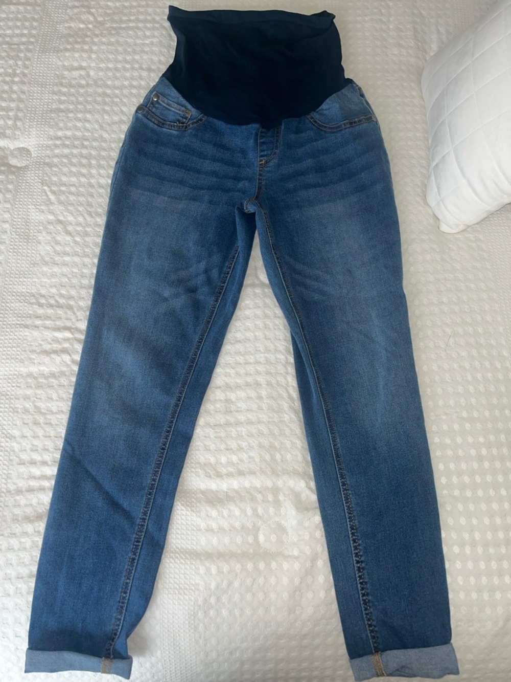 Maternity Stretch Waist Jeans - Dark Blue